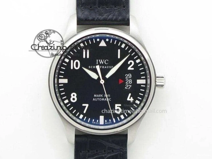 MIROTIME 0224 Pilot Mark XVI “Father & Son 2012” MK Maker SS Sliver Dial A2892 On Black Leather Strap Attractive 7373